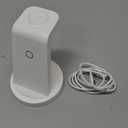 Anlmz 3 in 1 Charging Station for iPhone - Wireless Charger for Apple Products Multiple Devices - Charging Dock Stand for AirPods (for iPhone 17 16e 16 15 14 13 pro 12 11 X Max) (White)