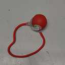 Interactive Electric Automatic Rolling Moving USB Rechargeable Self Activated Play Stimulation Toy Smart Chase Teaser Ball with Rope for Bored Adult Indoor Kitten & Cat and Puppy & Dog, Red