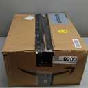 JONATHAN Y 59" Black/Brass Gold Floor Lamp with Integrated Wood Side Table, Contemporary Metal Standing Lamp for Living Room, White Linen Shade, LED Bulb Included, UL Listed JYL3056A