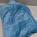 NEWCOSPLAY Super Soft Queen Blanket Turquoise Premium Silky Flannel Fleece Leaves Pattern Lightweight Bed Blanket All Season Use (Turquoise, Queen(90"x90"))