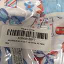 4th of July Toddler Baby Girl Swimsuit Patriotic Bow Swimwear Long Sleeve Zipper Rash Guard Ruffle Bathing Suit (Blue)