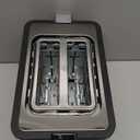 Mecity Toaster 2 Slice Stainless Steel Body, Timer, Bagel, Defrost, Reheat, Cancel Functions, Warming Rack, Removable Tray, 6 Browning Settings, Extra Wide Slots, Bread Toaster 800W