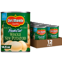 DEL MONTE FRESH CUT Whole New Canned Potatoes, Canned Vegetables, 12 Pack, 14.5 oz Can Exp. 28/Jan/2026