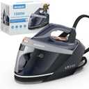 1800W Steam Station for Clothes with LED Screen, Self-clean, Anti-drip, 50.72oz Removable Water Tank