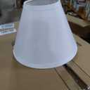 Aspen Creative 58730A Transitional Hardback Empire Shape UNO Construction Lamp Shade in White, 4" Top x 9" Bottom x 6-1/2" Slant Height, Slip UNO 33mm