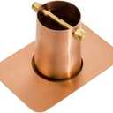 Monarch Rain Chains Gutter Adapter Standard Adapter with Brass Bolt for Chain Installation, Pure Copper Rain Chains for Gutters Mount, Rust-Resistant Drainage Mount for Roof Downspout Chain