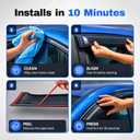 IG Window Visors Fit for 2018-2023 Honda Accord, Out-Channel Rain Guards Vent Wind Deflectors 4PC, Car Accessories for 18-23 Accord (Sedan Only)