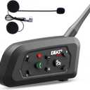 EJEAS V6 Pro+ Motorcycle Helmet Bluetooth 5.1 Intercom Headset, V6 Pro Upgraded Version, Equipped with Type-C Interface(1 Pack)