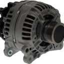 OEG Parts New Alternator Compatible With Volkswagen Beetle 2.5L 2006-2014 VW, Jetta 2.5L 2011-2013, Passat 2.5L 2012-2014, ABO0385, 40024150