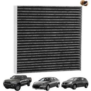 Tacoma Dart Vibe Dedicated CF10374 Cabin Air Filter with Activated Charcoal Layer For 2005-2023 Toyota Tacoma;2013-2016 Dodge Dart;2003-2008 Pontiac Vibe