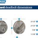Schlage B60 N 619 Deadbolt, Keyed 1 Side, Highest Residential Security, Satin Nickel