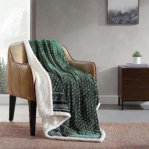 Reversible Sherpa Blanket - Cozy Bedding for All Seasons by Eddie Bauer,  Size Full