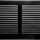 Repa Market Black Air Vent Cover 8" x 6" Inch (Outer Dimensions) - Steel Return Air Grilles - for Ceiling and Sidewall - HVAC - with Protection Screen (7.87" x 5.90" Inch)