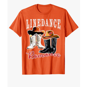 Country Western Theme Couple His Hers Matching Linedancing T-Shirt Size M