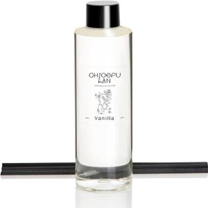 Chloefu LAN Vanilla Scented Oil Red Diffuser Refill 200ml/6.76 fl oz Natural Fragrances Oil - Best for Aromatherapy, SPA and Home, 0% Alcohol, Unique Blend to Promote Calming & Relieve Stress