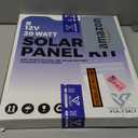 Voltset 12V Solar Battery Charger - 20W Waterproof Solar Power Trickle Charger Battery Maintainer Tender with Smart Charge Controller - Solar Panel Kit for Car RV Boat Marine Trailer Automotive