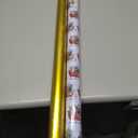 Pack Of 2 LaRibbons Christmas Wrapping Paper Jumbo Roll with Red Pom Pom, Classic Sled Design Gift Wrap Set for Christmas, Holiday, Party Celebration, 30 Inch X 40 Feet (100, 80 sq. ft. ttl.)