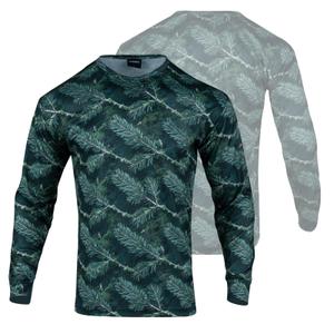 WISIGO Camo Hunting Shirts for Men,Camouflage Lightweight Breathable T Shirt for Fishing Hiking Outdoor Activities(Long-Green,L) (Green, L)