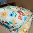 Porch Swing Cushions 3 Seater Replacement Thicken 5" Waterproof & Fade Resistant Swing Cushions for Outdoor Furniture Bench Patio Swing Cushion with Backrest & Ties(Color Floral 60x40x5inch)