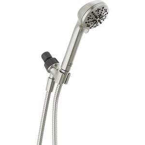 DELTA - FAUCET - 4-Spray Handheld Shower Head, Brushed Nickel, 2.5 GPM, 75413DSN (Stainless)