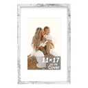 An&He 11x17 inch Picture Frame, White Simple Photo Frame for Decorative Artwork, Suitable for Tabletop, Desk, Bookshelf and Wall Display, Photo Gallery Decor