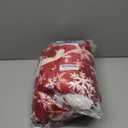 PAVILIA Red Snowflake Christmas Sherpa Throw Blanket, Ultra Soft Reversible Fleece Sherpa 50x60 Winter Blanket for Couch & Bed, Cozy Christmas Home Decor