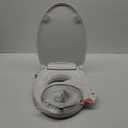 Brondell Bidet Toilet Seat, Non-Electric Swash Ecoseat, Fits Elongated Toilets, White - Dual Temperature, Dual Nozzle System - Bidet with Easy Installation