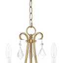 Livex Lighting 40873-48 Daphne 3 Light AGL Mini Chandelier, Antique Gold Leaf, 13.88"l X 13.88"w X 14.88"h