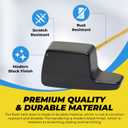Qualihome Universal Side Mount Toilet Handle - Replaces Eljer & Toto Handles - Black