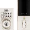 Kwikset HomeConnect 620 Z-Wave Long Range Enabled Keypad Smart Lock Convenient Keyless Entry, Customizable User Codes, Ring Alarm Compatible, Hub Required, Sold Separately Satin Nickel Contemporary
