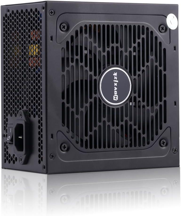 500W Power Supply, 5V3.3V DC-DC,80 Plus Bronze Certified, ATX PSU Active PFC SLI Crossfire Ready Gaming PC Computer Power Supplies, PS500WF