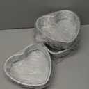 SynHHergyx 8 Inch Heart Baking Pan, 3 Pcs Aluminum Love Cake Molds with Removable Bottom, Reusable Heart Baking Tool for Kitchen, Wedding, Family, Gathering, Valentine's Day, Birthday Party