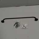 Mkono Mug Holder Wall Mounted Coffee Cup Rack Hanger Modern Metal with 5 Mug Hooks Rustic Utensil Tea Cups Storage Organizer for Kitchen Dining Room Coffee Bar,Black (Medium)