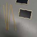 20PCS Wood Mini Chalkboard Sign and Replacement Stickers, Food Labels for Party Buffet,Blackboard for Message Board Signs,Weddings Place Cards, Birthday Party