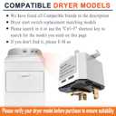 W10117655 Dryer Push to Start Switch, Compatible with Crosley Maytag Kenmore Whirlpool Dryer Start Switch, Replacement Part for Clothes Dryers