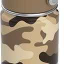 OISIZ Kids Water Bottle with Straw Lid 14oz, Vacuum Insulated 316 Stainless Steel Water Bottles for Kids for School, Leakproof Water Bottle, BPA Free and Keep Cold for 24 Hours (Army camouflage)