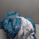 Bedsure Queen Comforter Set - Teal Blue Bed Set, 3 Pieces Cute Floral Bedding, 1 Soft Reversible Botanical Flowers Comforter and 2 Pillow Shams