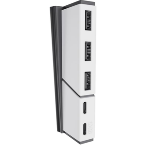 USB Hub Expansion Hub for P5 Slim Console, USB High-Speed Charger Splitter Adapter with 3 USB 2.0&2 Type C Port for P5 Slim Console
