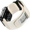 Nereides Compatible with Apple Watch Series 11 Band Series 10/9/8/7/6/5/4/SE/SE2/Ultra 3/2/1, Nylon Sports Strap with Woven Design for 49mm/46mm/45mm/44mm (L,Ivory-white)