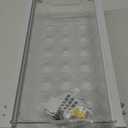 Smart Design Adjustable Sliding Pull Out Egg Drawer - Holds 18 Eggs - BPA Free - Fridge Bin, Refrigerator Holder Box, Clear Plastic Freezer Container, Food Storage Shelf, Organizer Tray - Clear