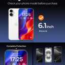 UNBREAKcable 2-Pack Screen Protector for iPhone 16, Military-Grade Shatterproof Tempered Glass [9H+ Hardness] [Easy Installation Frame] [99.99% HD Clear] for Apple iPhone 16