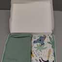 Yoofoss Pack and Play Sheets Fitted, Mini Crib Sheets 2-Pack for Pack N Play Mattress, Stretchy Playard Sheet, Soft and Breathable Green+Giraff