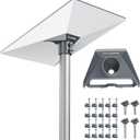 Starlink Gen 3 Mount, Starlink Gen 3 Pipe Adapter Mount, Aluminum Alloy Starlink Pole Mount Weather-Resistant Mounting Kit Compatible with Starlink Standard Dish V3 Kit Accessories Linkoostar