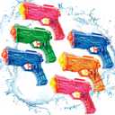 Water Gun Squirt Toy for Kids: Leakproof Super Water Guns for Kids Age 5 8 12 Boys Girls Adults - Small Outdoor Water Guns Toys for Pool Beach Swimming Summer Games Yard Party (6 Pack)