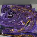 Purple Gold Marble Pillow Covers Set of 4 Purple Decorative Throw Pillow Cases for Sofa Couch Bed Chair Living Room Decor Abstract Cushion Covers 18"x18"