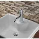 Delta Faucet Trinsic Single Hole Bathroom Faucet, Single Handle Bathroom Faucet Chrome, Bathroom Sink Faucet, Chrome 559LF-LPU