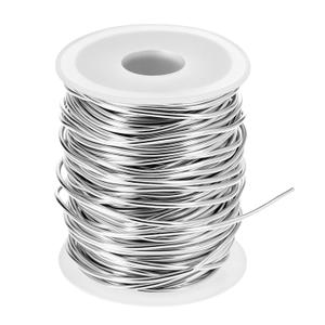 QWORK 12 Gauge Aluminum Wire 100 Feet, 2mm Bendable Sculpting Wire for Crafts & Jewelry Making