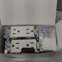 BESTTEN 20 Pack 15 Amp Decorator Wall Receptacle Outlet, Non-Tamper-Resistant, Wallplate Included, 15A/125V/1875W, UL Listed, White