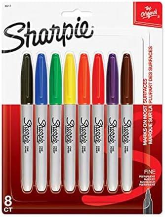 Sharpie Permanent Markers, Fine Point, 14 Pack, Assorted Colors (30217PP)