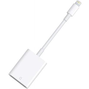 Apple MFi Certified Lightning to SD Card Camera Reader for iPhone iPad, FUHAYA sd Card Reader Memory Card Reader Trail Camera Viewer SD Card Adapter for iPhone 13/12/11/XS/XR/X/8/iPad, Plug and Play (White)